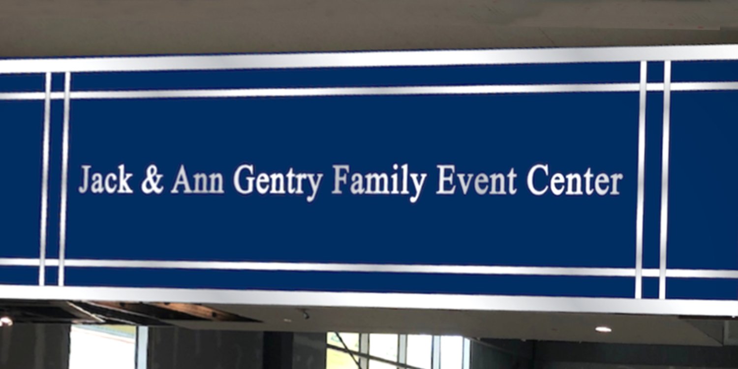 The Jack & Ann Gentry Family Event Center would host events at the new manufacturing center.
